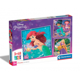 Clementoni - Пъзел Disney Princess 25304 3х48ч.