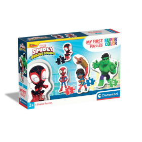 Clementoni - Пъзел My First Puzzle Spidey and His Amazing Friends 20836  3-6-9-12ч.