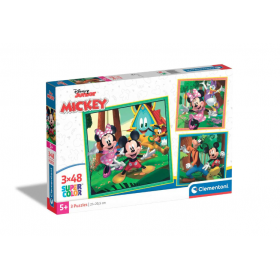 Clementoni - Пъзел Mickey and Friends 25298 3х48 части