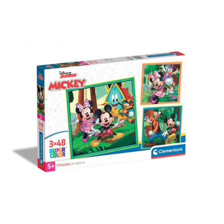 Clementoni - Пъзел Mickey and Friends 25298 3х48 части